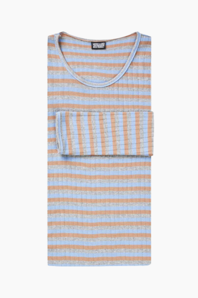 101 Tricolore - Camel/Blue/Grey Melange - Nørgaard på Strøget