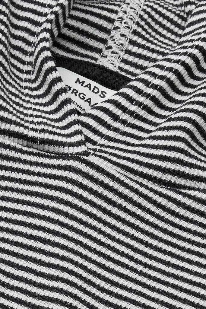 2x2 Cotton Stripe Tilla Hood - Black/Vanilla Ice - Mads Nørgaard