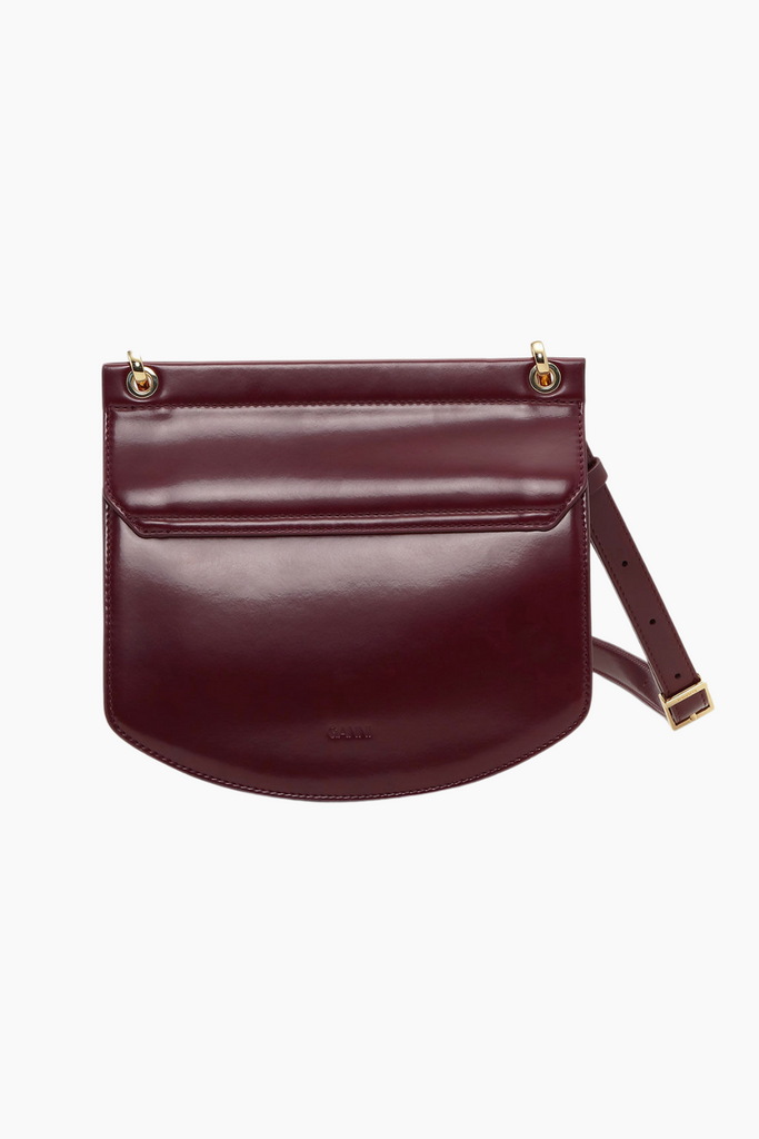 Apo-G Bag Small Box Chain A6744 - Tawny Port - GANNI