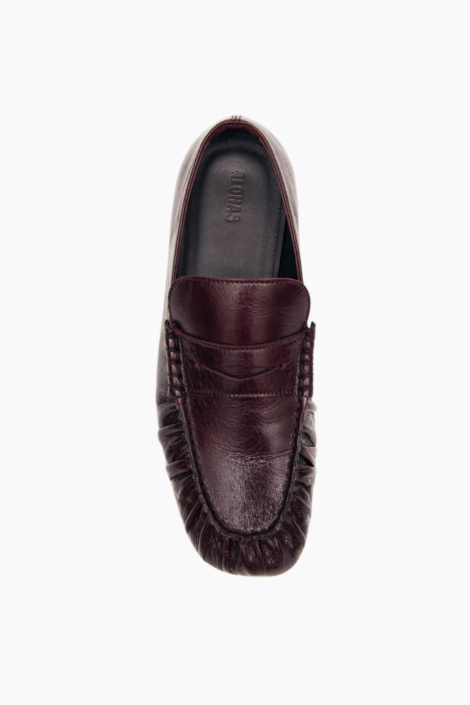 Aven Rift Burgundy Leather Loafers - Rift Burgundy - Alohas