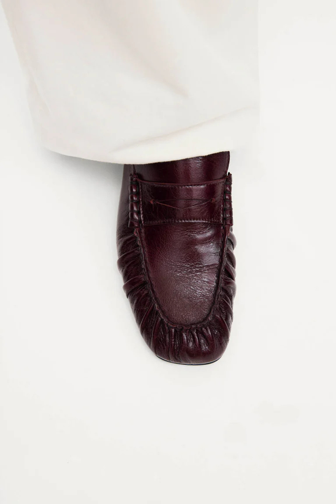 Aven Rift Burgundy Leather Loafers - Rift Burgundy - Alohas