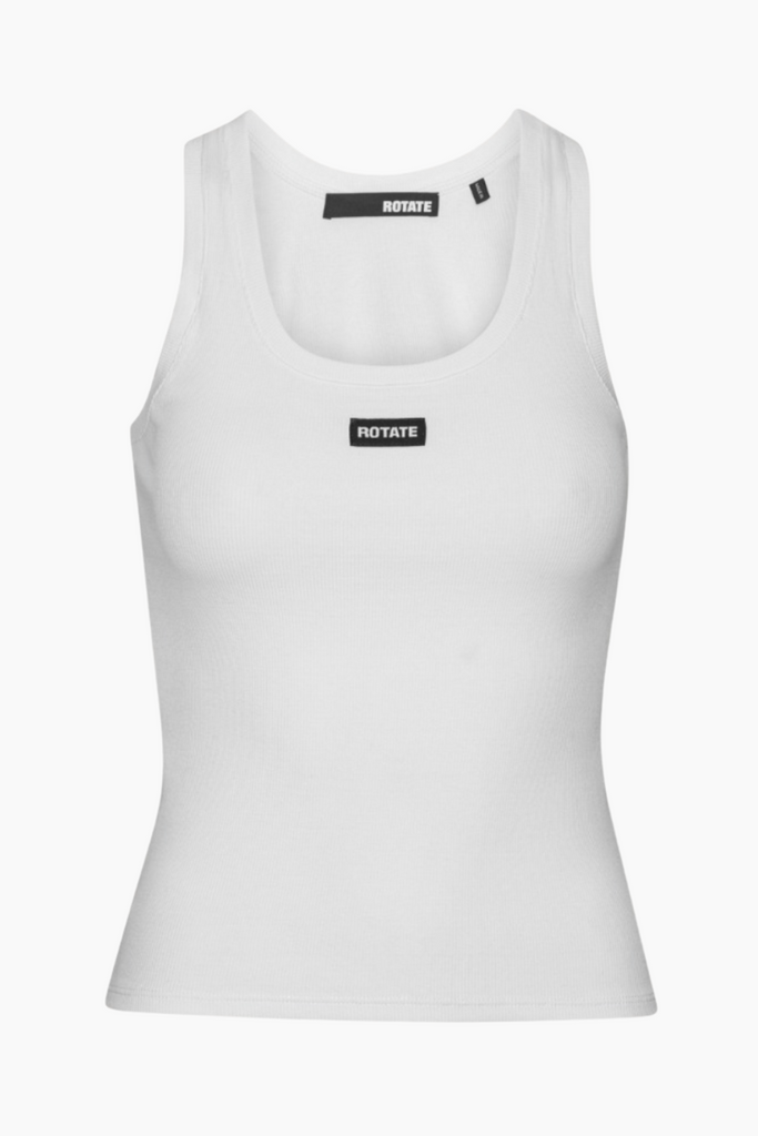 Basic Tank Top - Bright White - Rotate