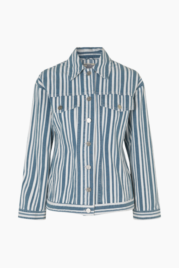 Billie Jacket - Striped Spring Denim - Baum und Pferdgarten