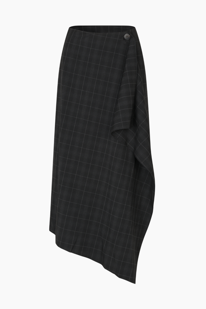 Billy Skirt - Black Checks - Oval Square