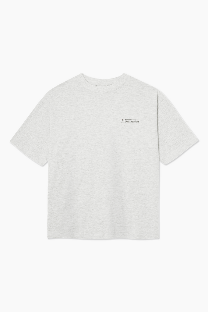 Box Fit T-shirt Sports Network - Cloudy Grey - bareen