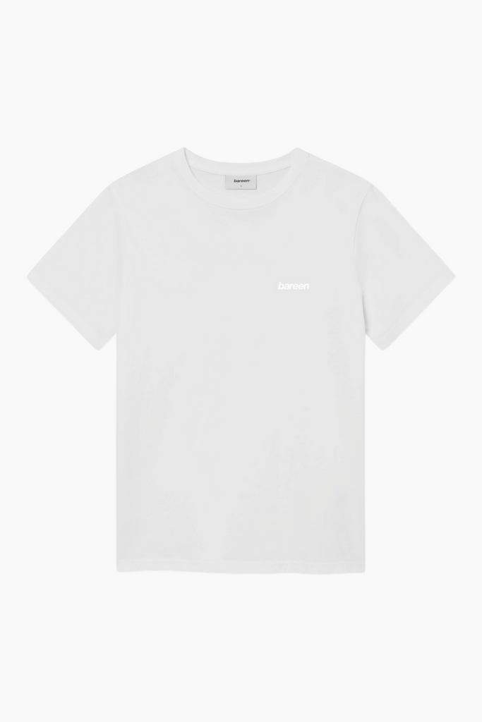 Classic Fit Tee Logo - White - bareen