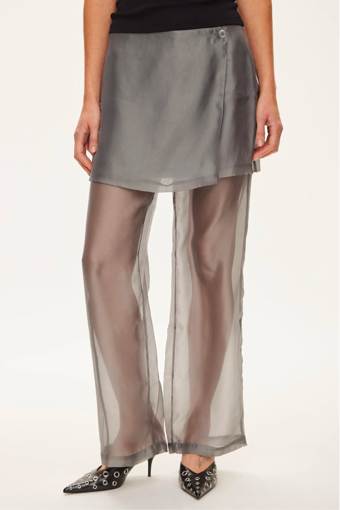 Cosmo Sheer Trousers - Dark gull Grey - Oval Square