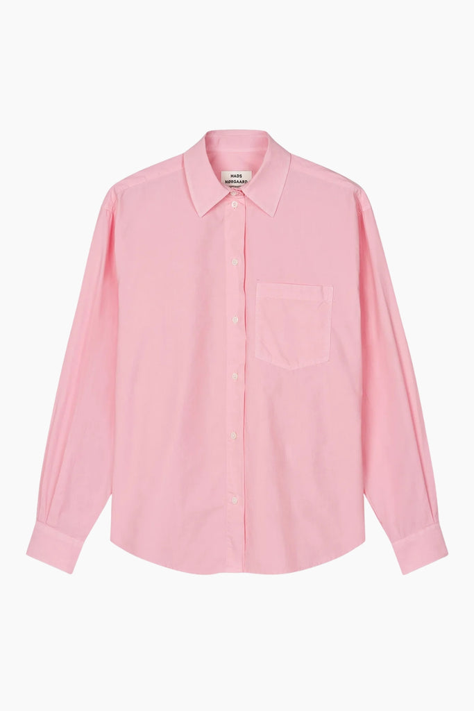 Crispy Poplin Carol Shirt - Icy Pink - Mads Nørgaard