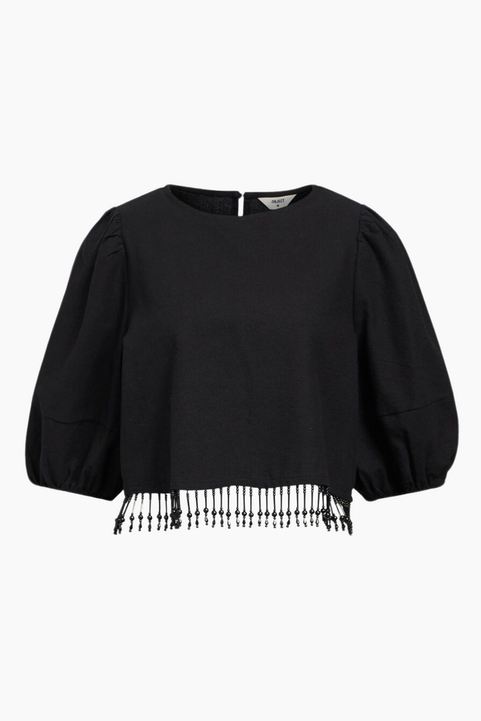 Objfreja 2/4 Cropped Top 136 - Black - Object