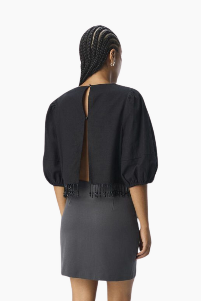 Objfreja 2/4 Cropped Top 136 - Black - Object