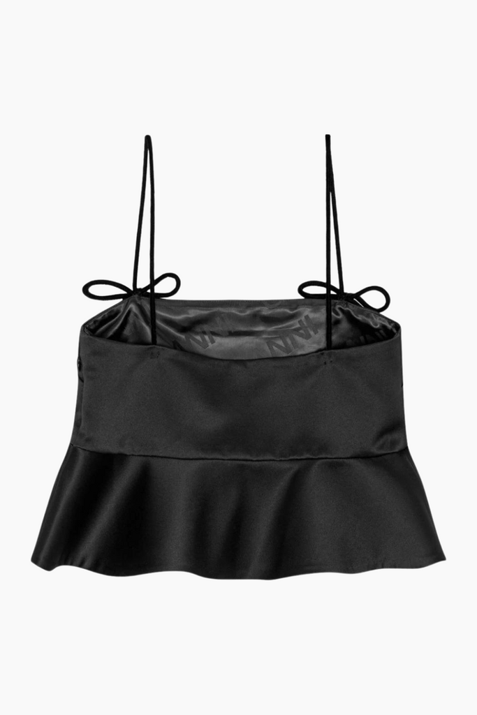 Duchesse Satin Top F9702 - Black - GANNI