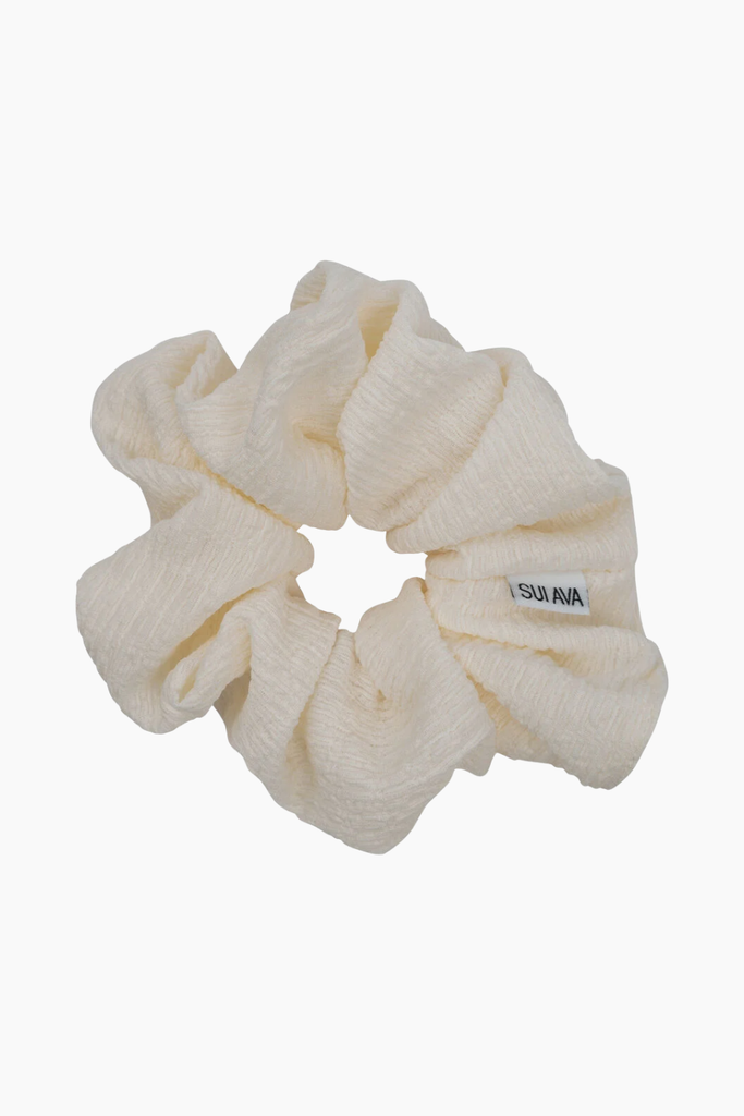 Ea Zig-Zag Scrunchie - Cream - Sui Ava
