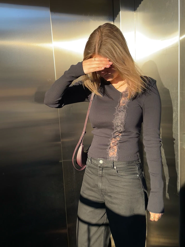 Ellie Seamless Top - Black - OpéraSPORT