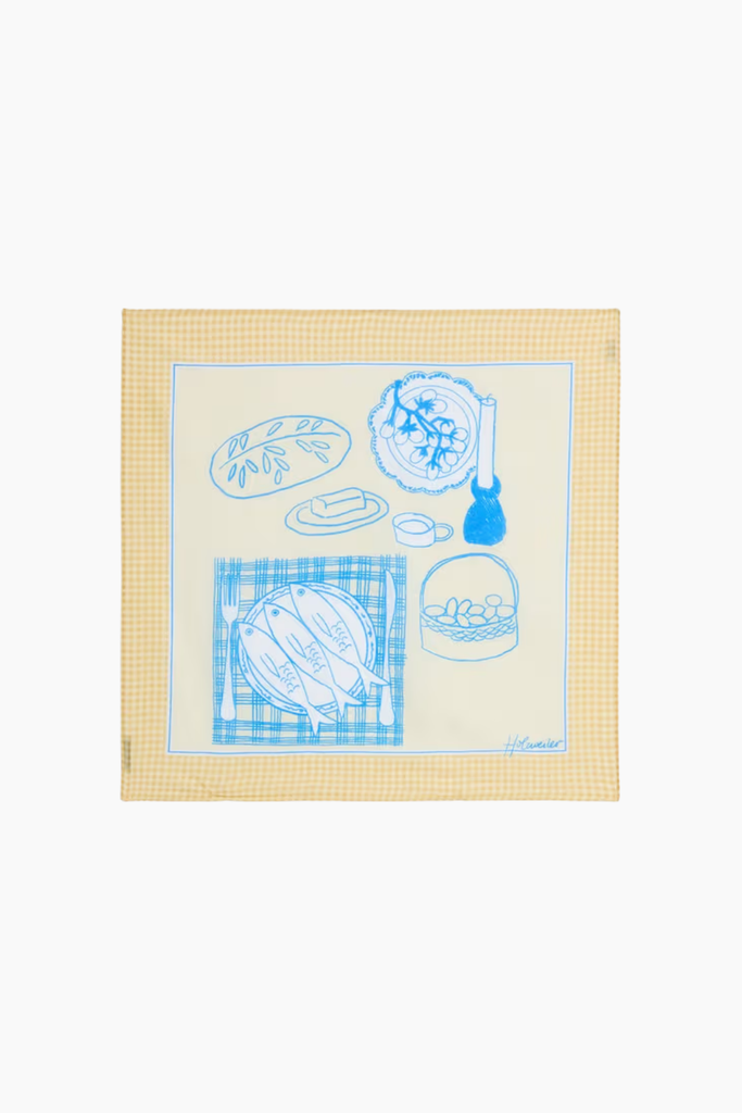 Fine Scarf Picnic - Yellow Mix - Holzweiler