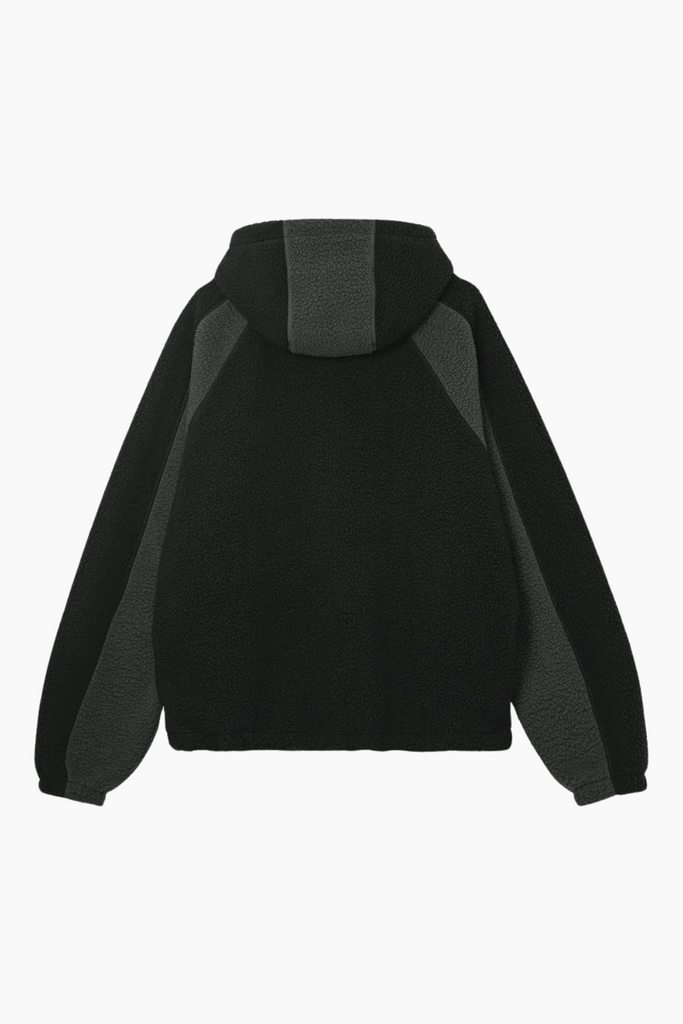 Fleece Jacket Two Tone - Bristol Black - bareen