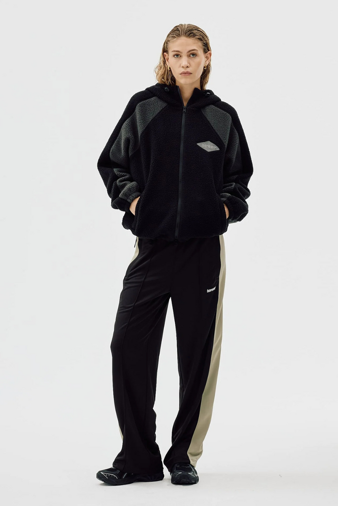 Fleece Jacket Two Tone - Bristol Black - bareen