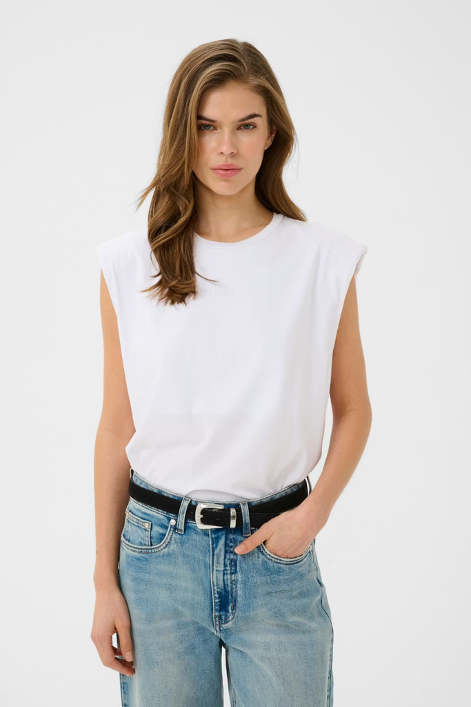 GZkathrin Muscle Tee - Bright White - Gestuz
