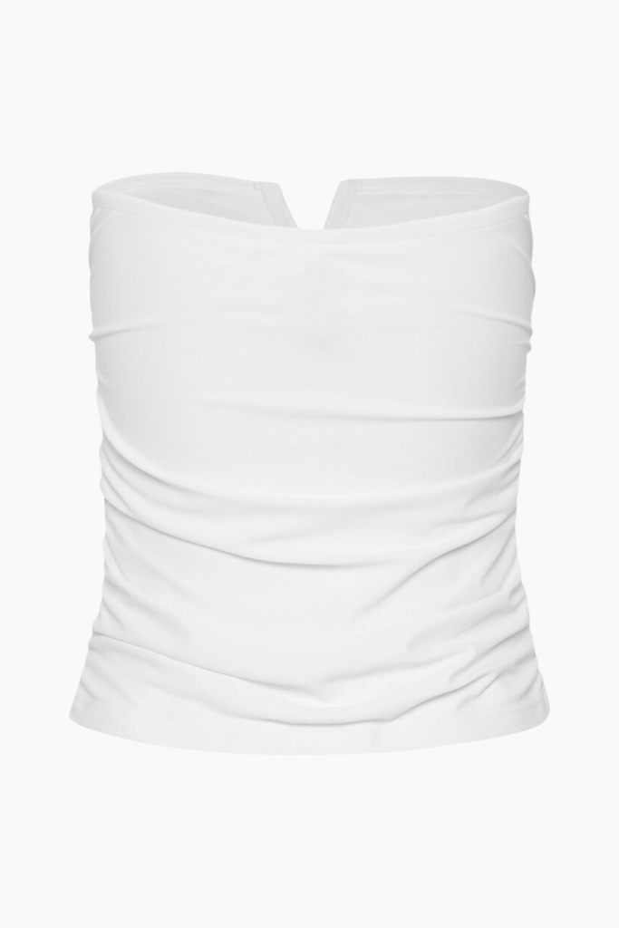 GZmao Tube Top - Bright White - Gestuz