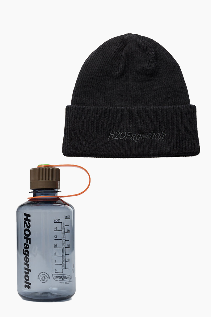 Georgie Hat + Nalgene Vandflaske - Black - H2O Fagerholt