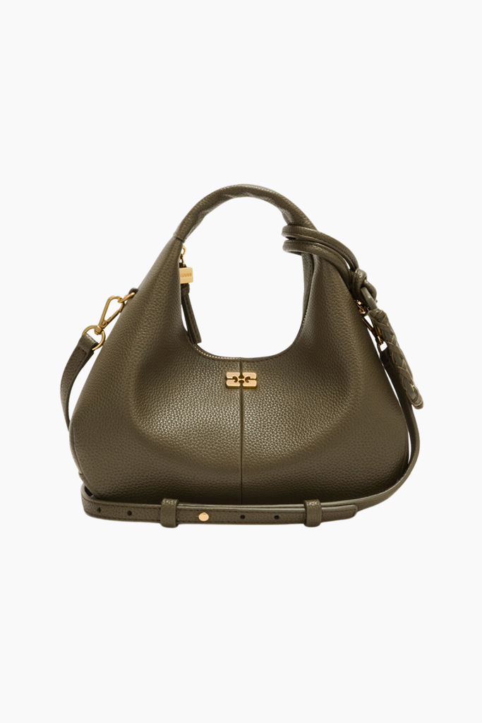 Hobo Mini Grained C1040003 - Military Olive - GANNI