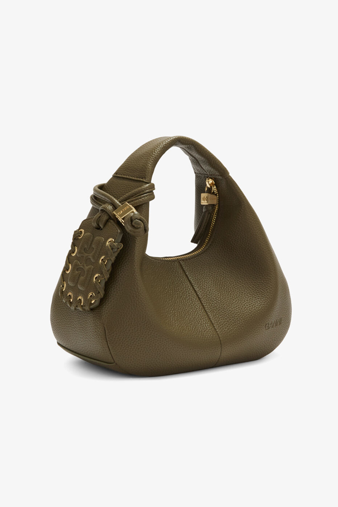 Hobo Mini Grained C1040003 - Military Olive - GANNI