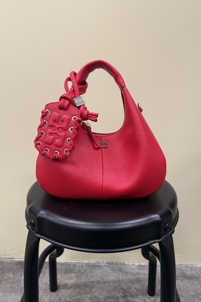 Hobo Mini Grained B2070123 - Goji Berry - GANNI