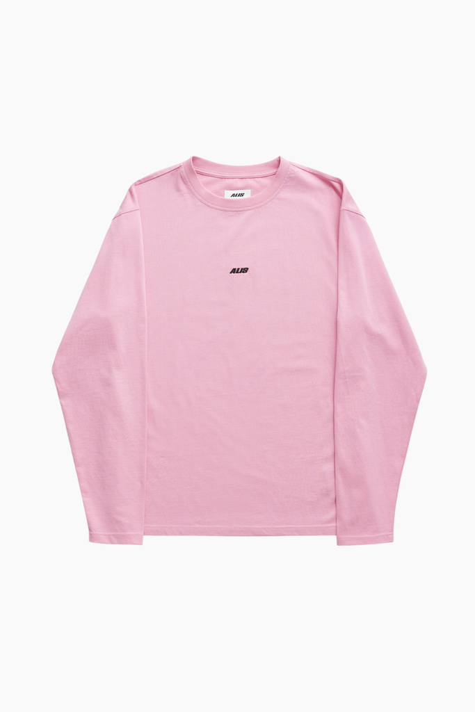 Joshua Long Sleeve w/ Logo - Solid Pink - ALIS