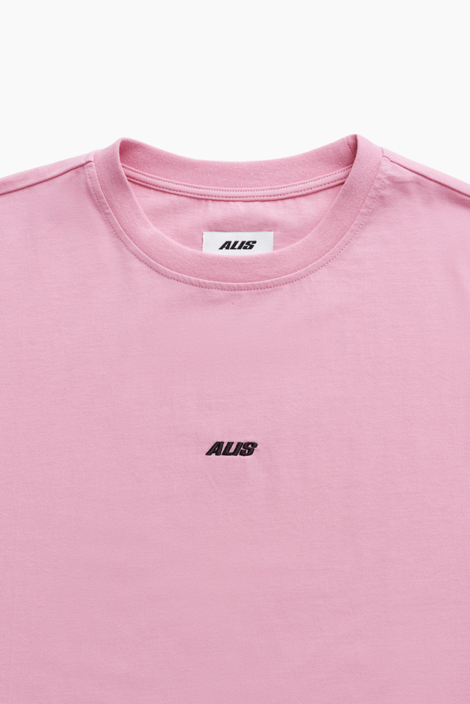 Joshua Long Sleeve w/ Logo - Solid Pink - ALIS