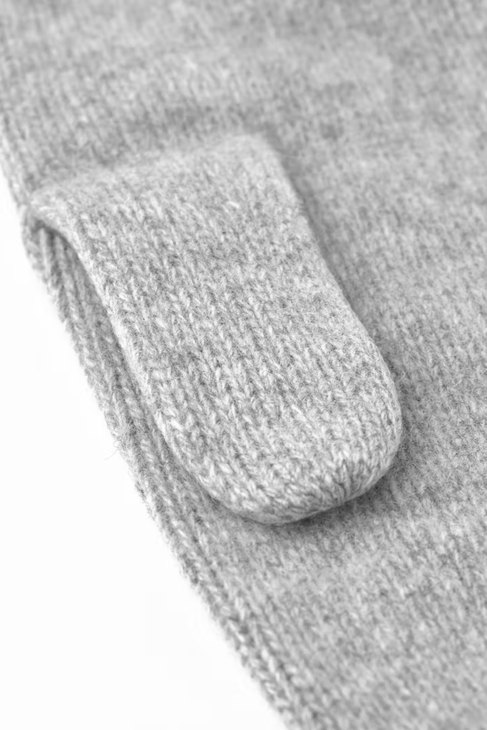 Ladies' Cashmere Mitt 2½ Bt - Light Grey - Hestra