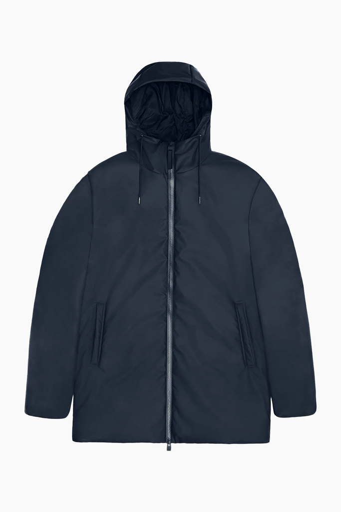 Lohja Long Insulated Jacket W3T2 - Navy - Rains