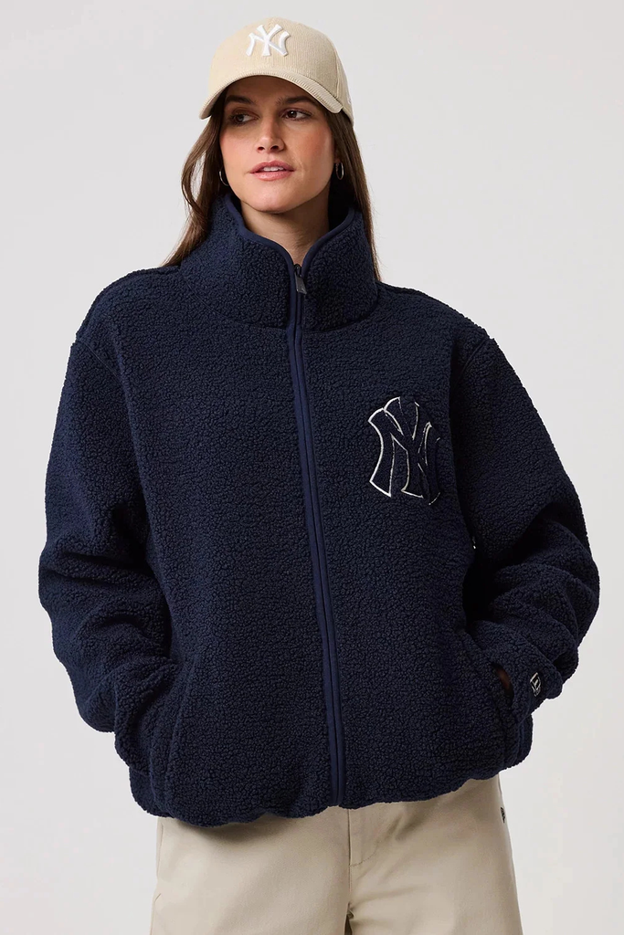 MLB Sherpa Jacket - Navy - New Era