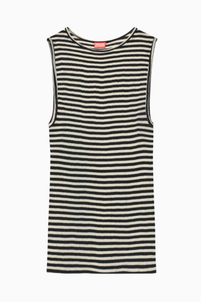 NPS Tank Top Wool - Black/Ecru - Nørgaard på Strøget