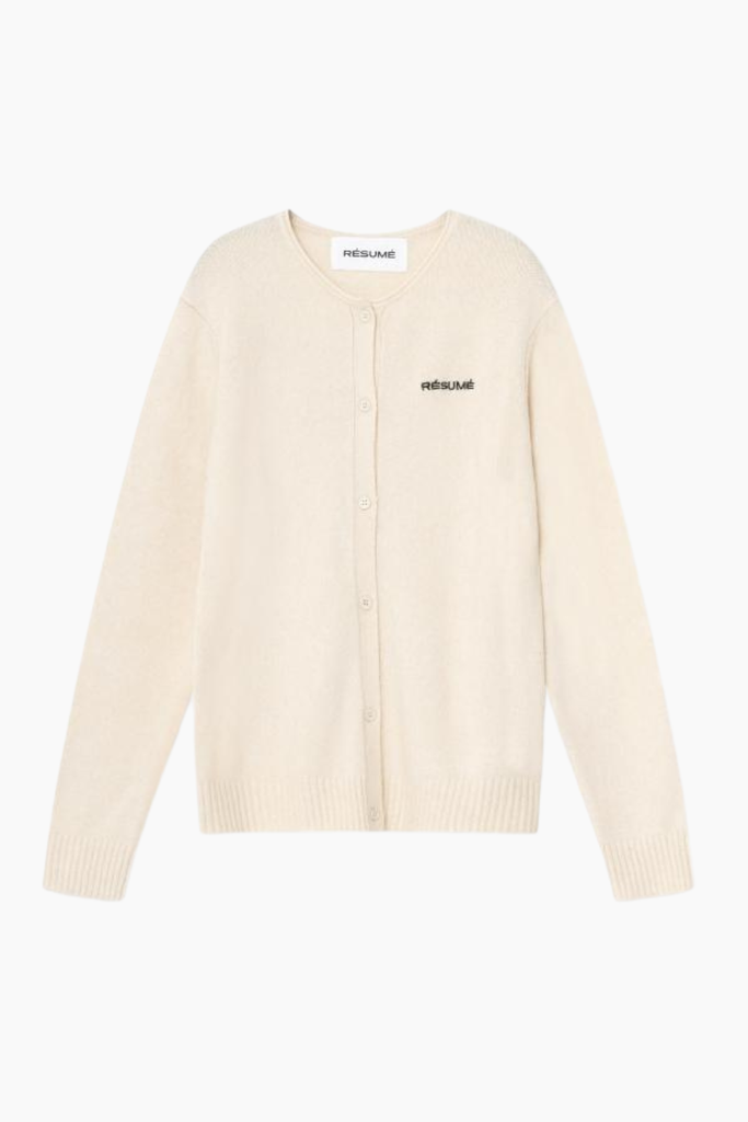 NancyRS Knit Cardigan - Creme - Résumé