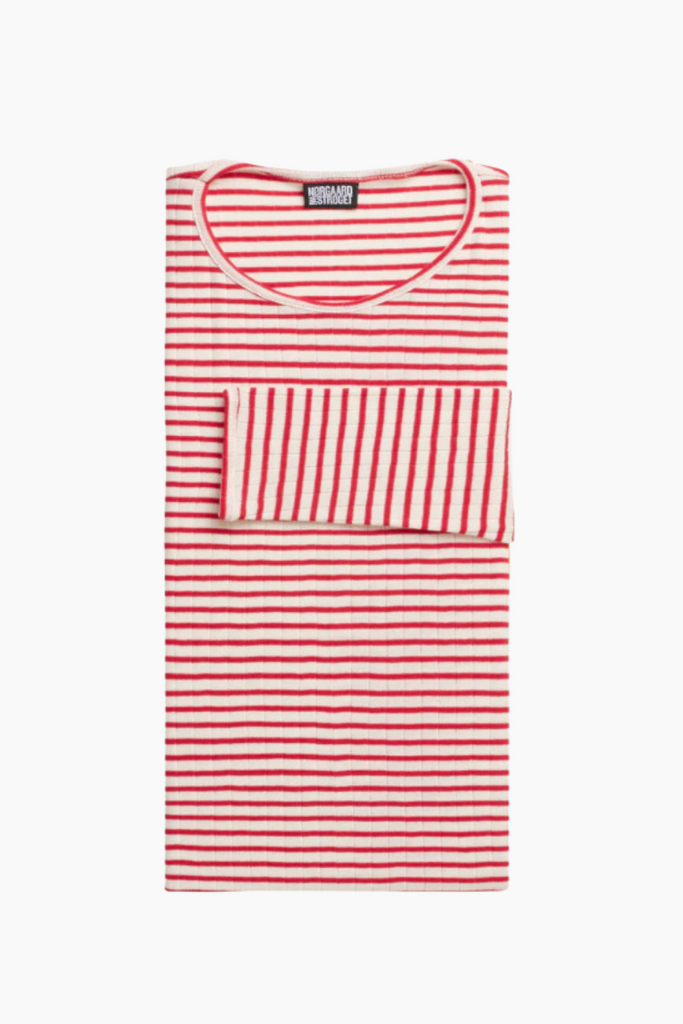 101 NPS Stripes - Ecru/Red - Nørgaard på Strøget
