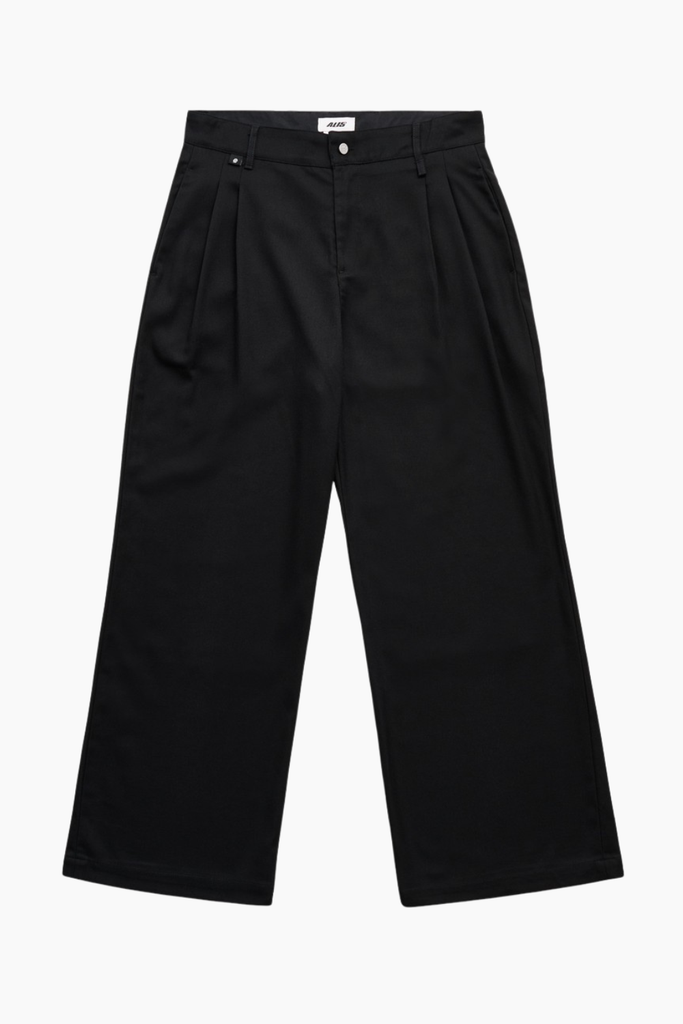 Phylli Loosed Fitted Chino Pants - Black - ALIS