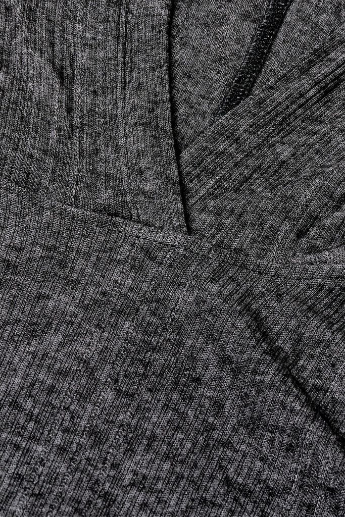 Point Wool Tutti Hood - Dark Grey Melange - Mads Nørgaard