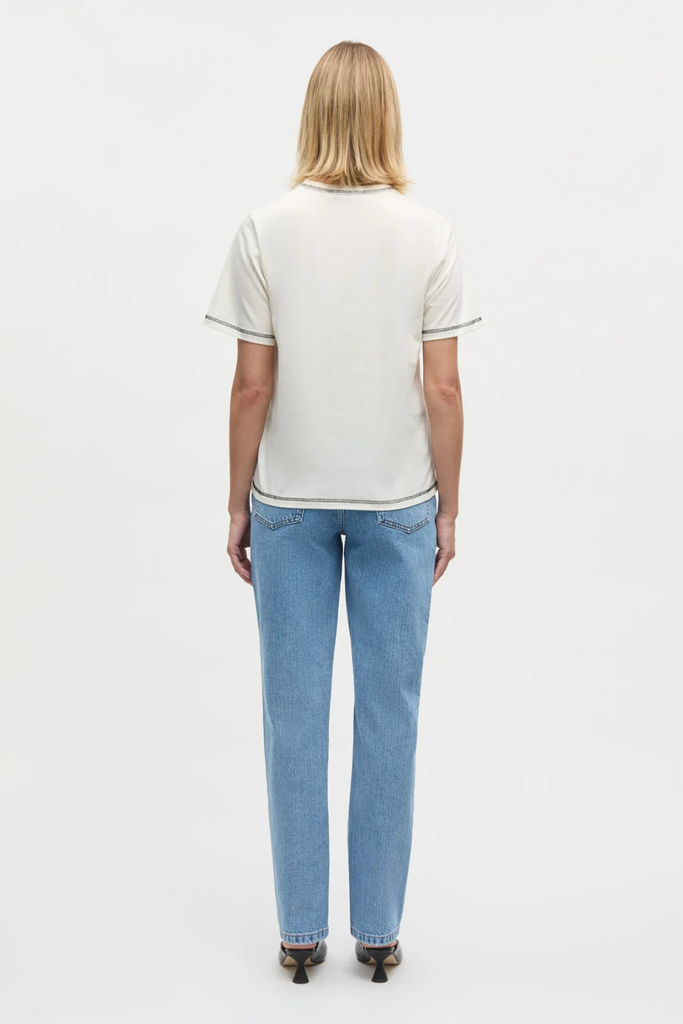 Single Cotton Grace Tee - Snow White - Mads Nørgaard
