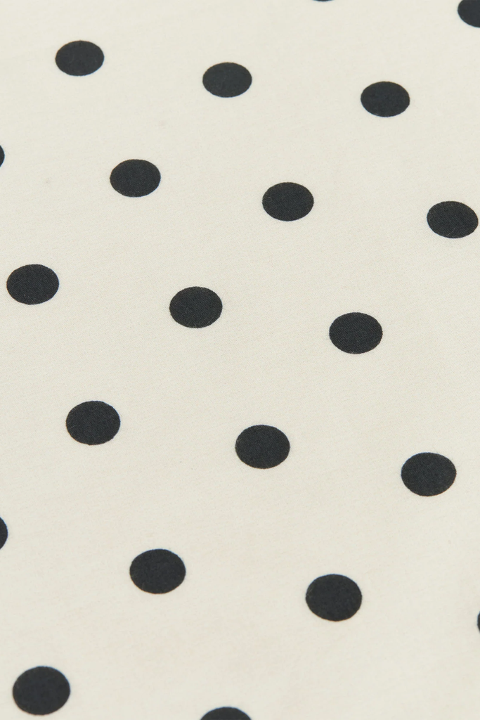 Soft Cotton Big Dot Scarf - Dot AOP/Black - Mads Nørgaard