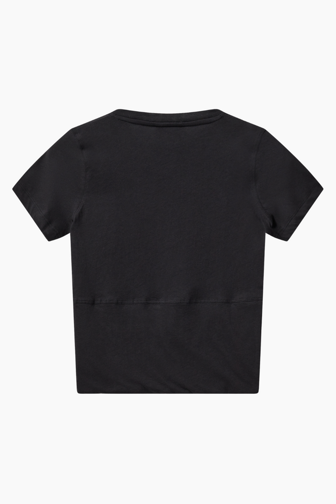 Sophia Cropped Tee - Deep Black - H2O Fagerholt