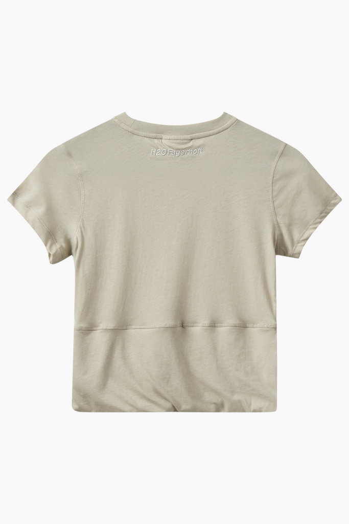 Sophia Cropped Tee - Grey Putty - H2O Fagerholt