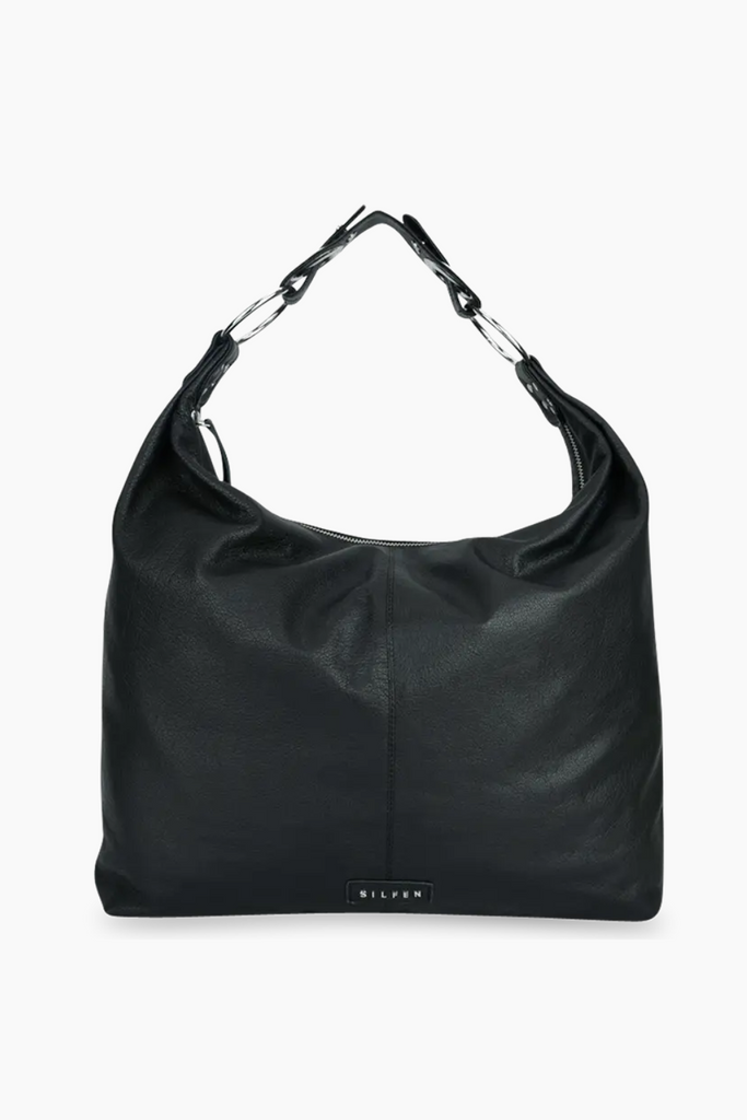 Stevie Shoulder Bag Leather - Black - Silfen Studio