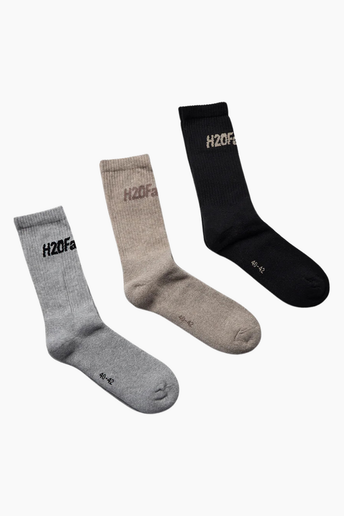 Suck Socks 3-Pack FA900229-4 - Black/Beige/Grey - H2O Fagerholt (CON)