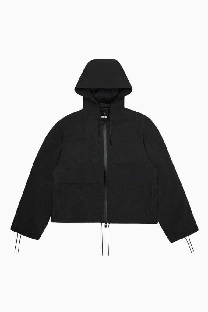 Suva Hardshell Short String W Jacket W3 - Black - Rains