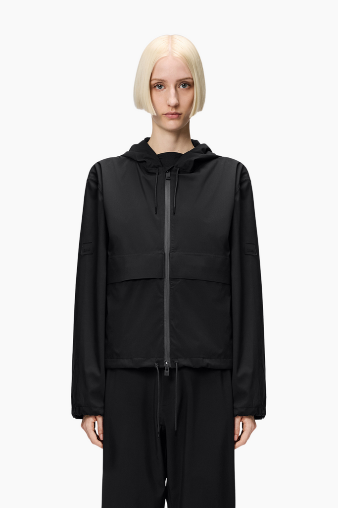 Suva Hardshell Short String W Jacket W3 - Black - Rains