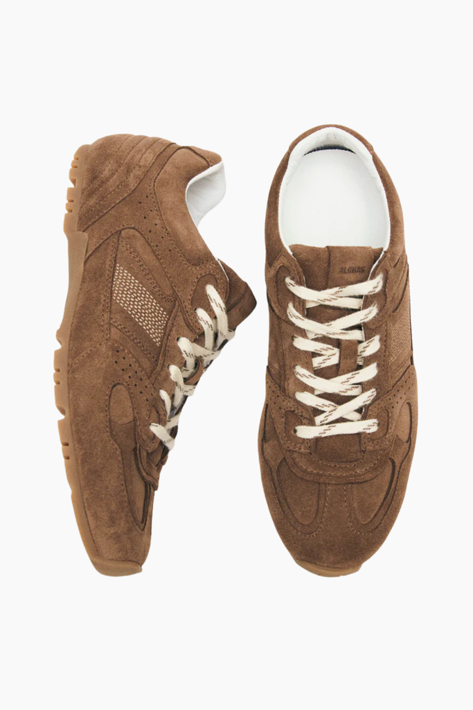 Tb.56 Suede Brown Leather Sneakers - Suede Brown - Alohas