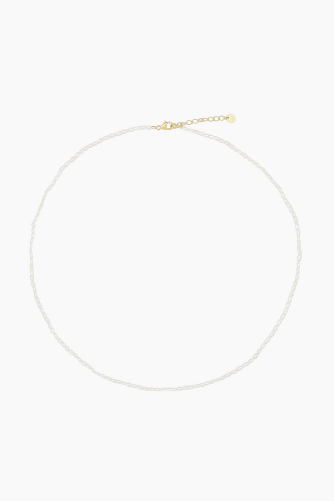 Tiny Pearl Necklace - Guld - Sorelle