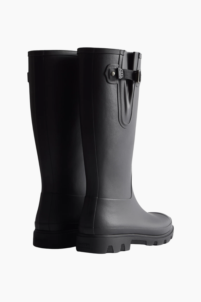 Unisex Downpour Tall Adjustable Boot - Black - Hunter
