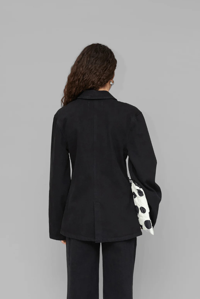Victoria Denim Blazer - Black - OpéraSPORT