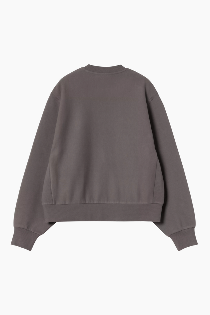 W' American Script Sweat I033649 - Porphyry - Carhartt WIP