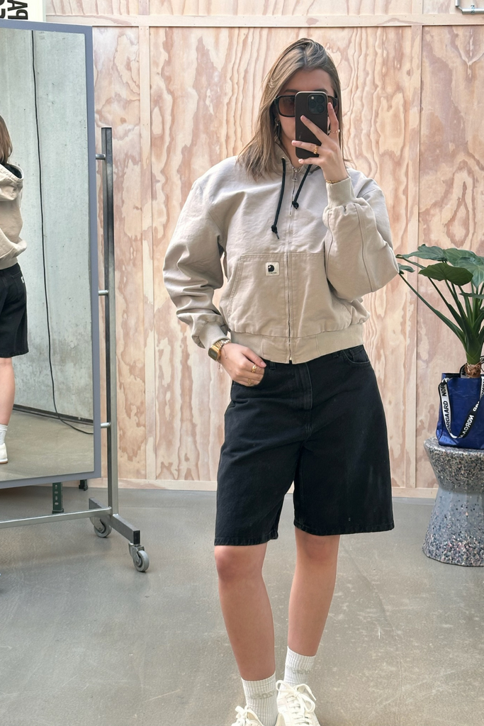 W' Brandon Short - Black Stone Washed - Carhartt WIP